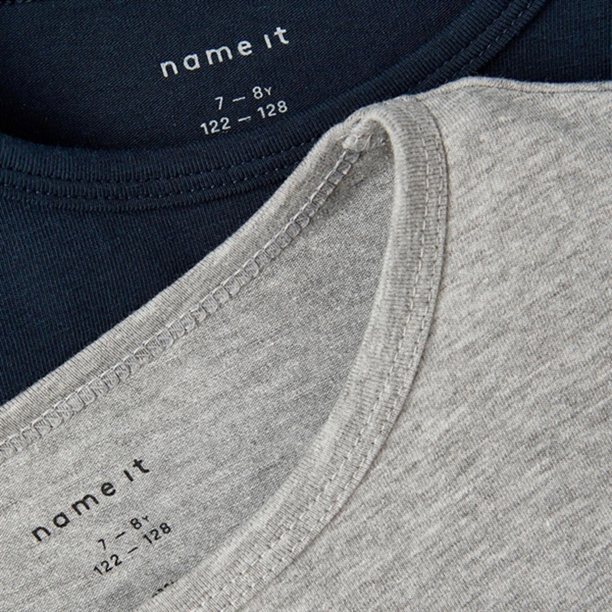 Name it Dark Sapphire Slim T-Shirt 2-pack Noos Travel convenience Soft Touch Fabric