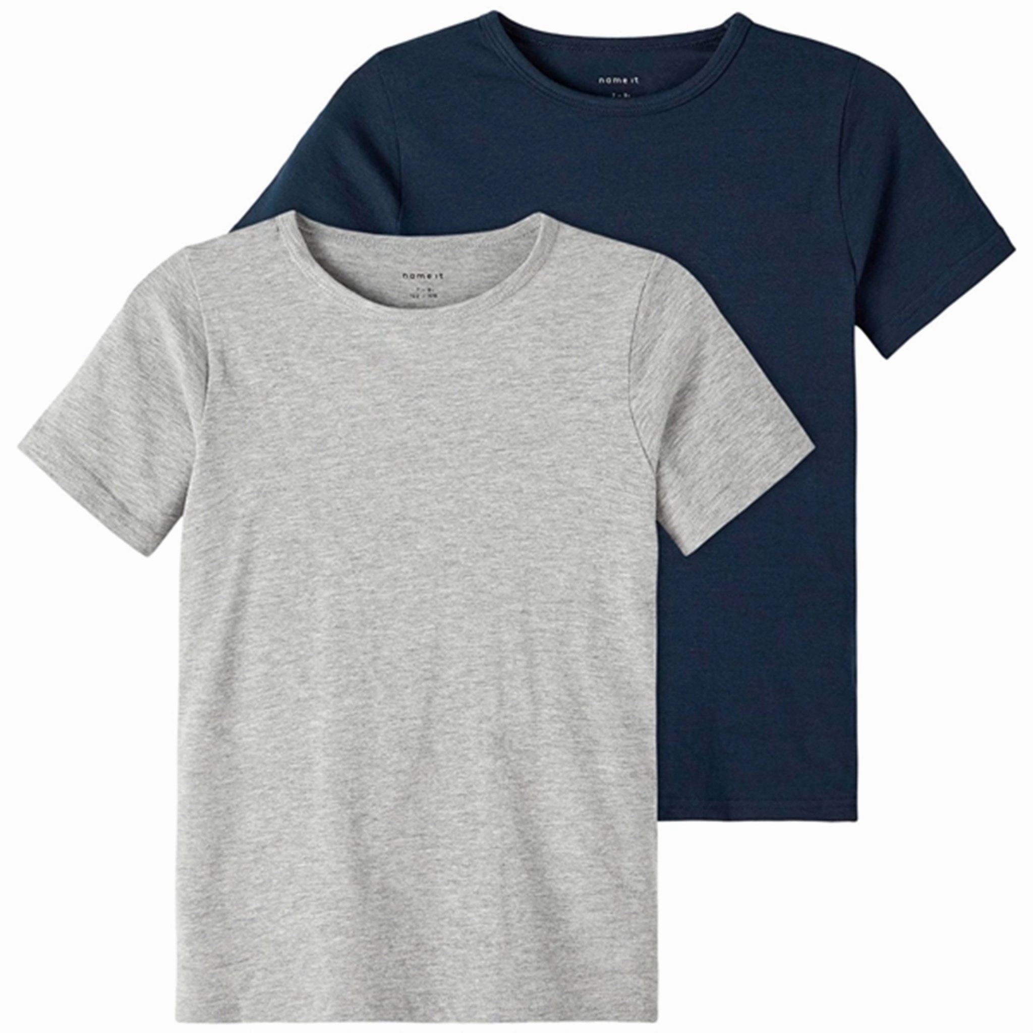 Name it Dark Sapphire Slim T-Shirt 2-pack Noos Seasonal Comfort Style Quick Fit