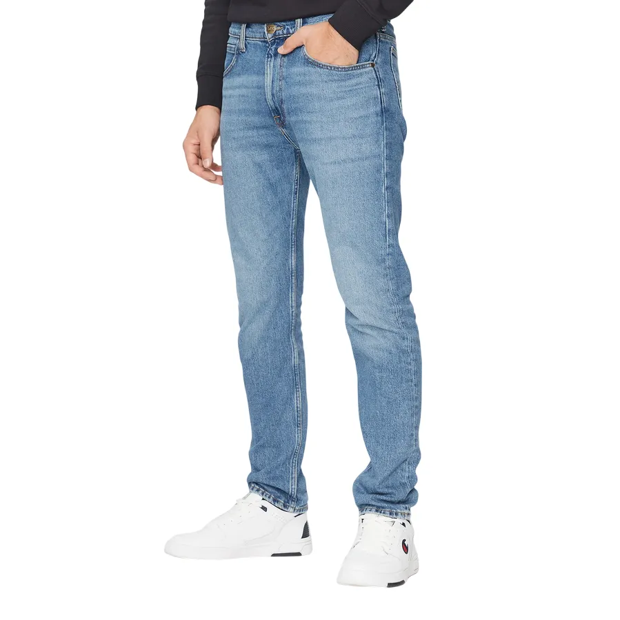 Wrinklefree Light Reflective Details Lee pantalone jeans da uomo Rider 112342298 blu medio