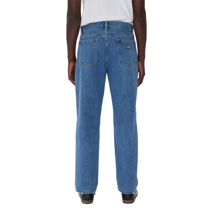 Obey pantalone jeans 5 tasche da uomo Hardwork 142010077 light indigo Cozy Stretch