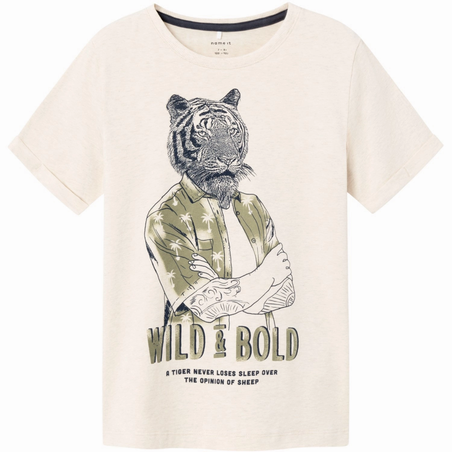 Sporty Top Office Wear Name It Peyote Melange Hasimon T-Shirt