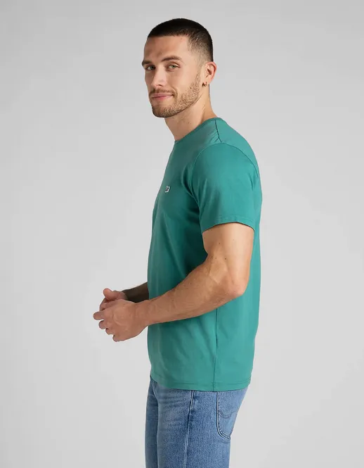 Fit For All All-Day Wear Lee T-shirt da uomo manica corta SS Pacth Logo Tee L60UFQA12 enigma