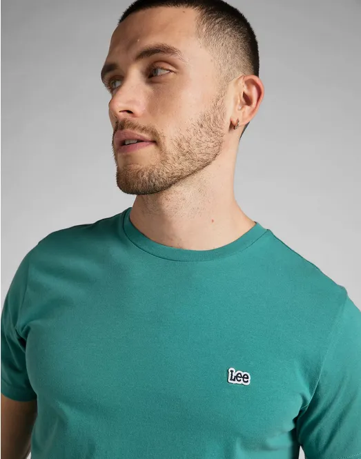 Collared formality Oeko Tex Certified Lee T-shirt da uomo manica corta SS Pacth Logo Tee L60UFQA12 enigma