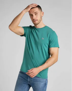 Lee T-shirt da uomo manica corta SS Pacth Logo Tee L60UFQA12 enigma Brushed Interior Lining