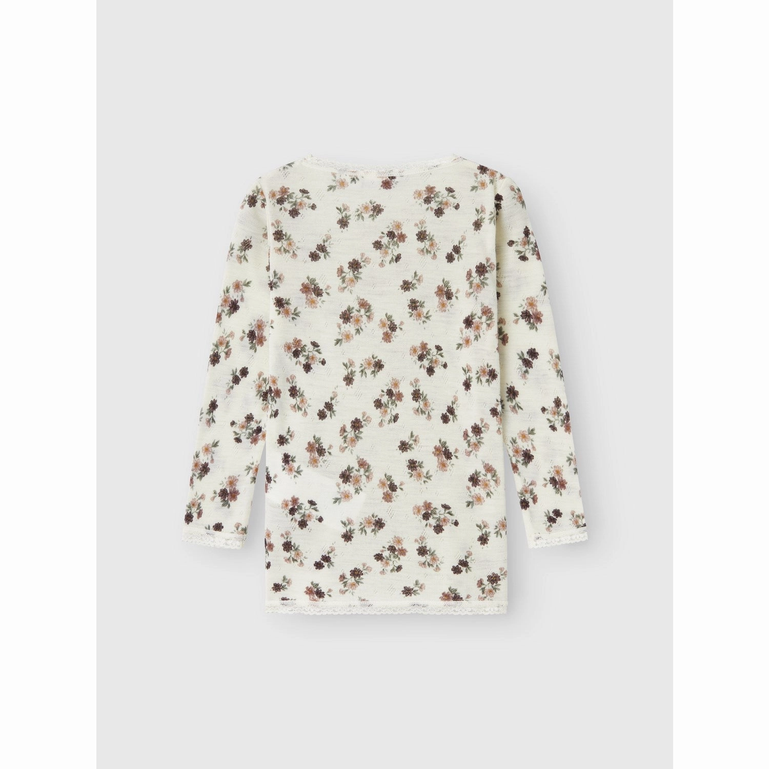 Trendsetting Style Matte Look Name It Snow White Wang Wool Needle Blouse Noos