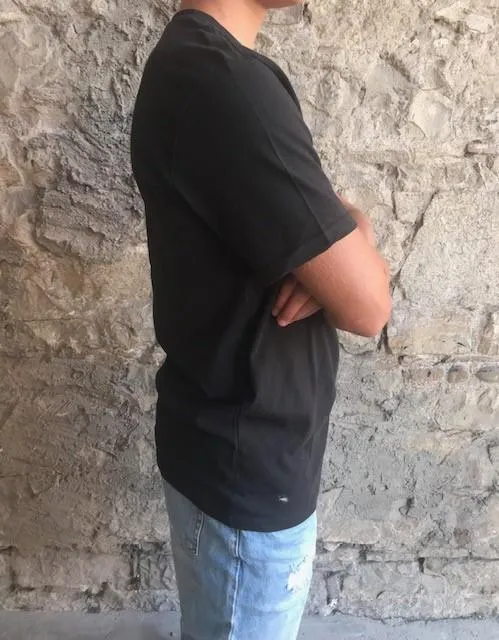 Compact Stitch Pattern Arbor maglietta manica corta da uomo Landmark Tee nero