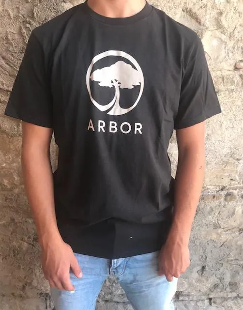 Essential Look Arbor maglietta manica corta da uomo Landmark Tee nero