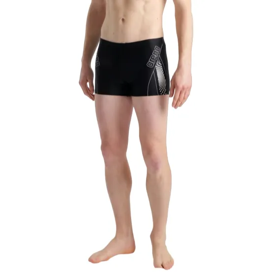 Arena Costume a pantaloncino aderente da piscina da uomo con stampa 005793510 nero-bianco Ultrasonically Welded Seams