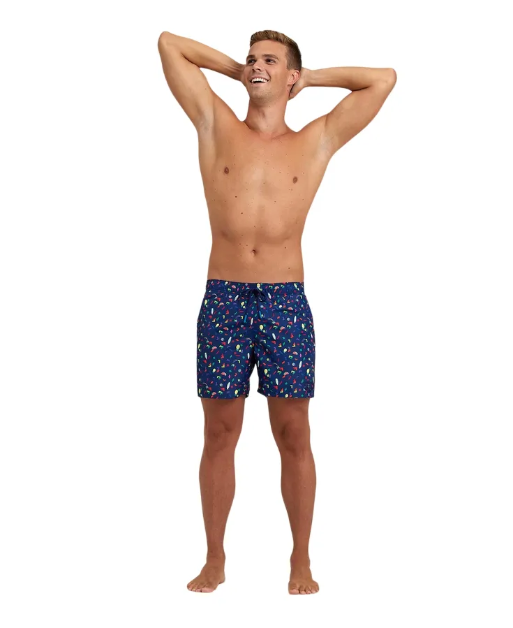 Arena costume da mare da uomo Boxer Multistampa 005980750 blu Ergonomic Cut