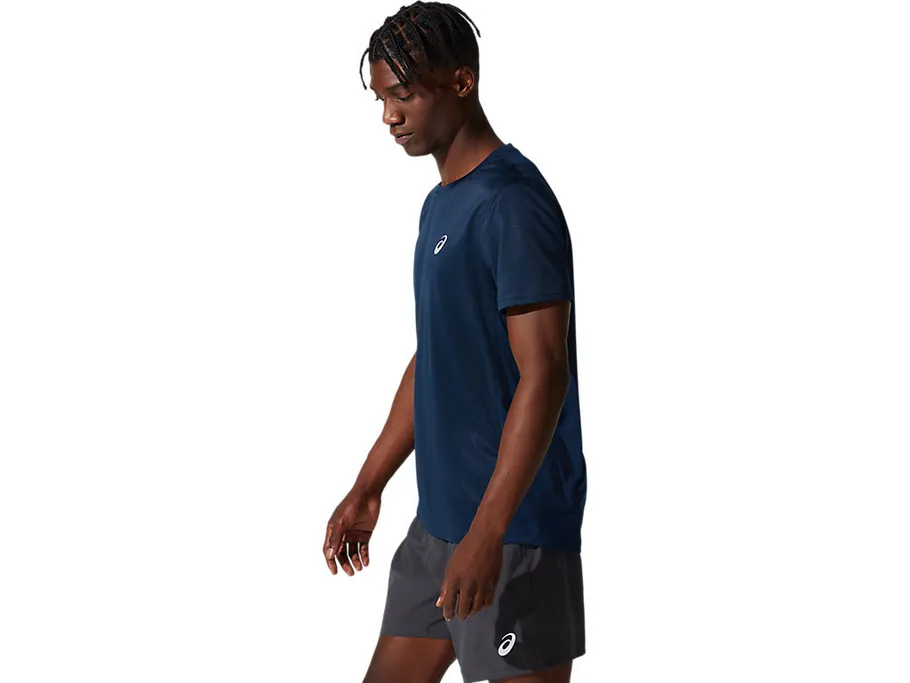 Tubular Knit Structure Asics maglietta tecnica per la corsa da uomo Core SS Top 2011C341 401 blu