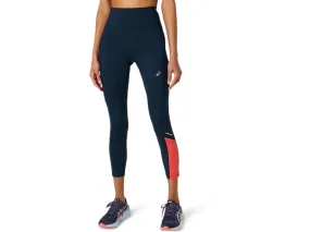 Asics pantalone sportivo aderente da donna Tokyo Highwaist Tight 2012A795 404 blu Bonded Seam Technology Casual Comfort Fit