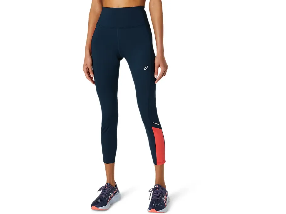 Asics pantalone sportivo aderente da donna Tokyo Highwaist Tight 2012A795 404 blu Bonded Seam Technology Casual Comfort Fit