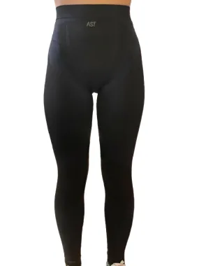 AST Pantalone intimo termico da donna multisport R18N KKT T15H 2V nero Breathable Mesh Panels Water Repellent Coating