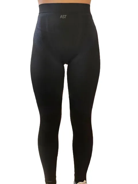 AST Pantalone intimo termico da donna multisport R18N KKT T15H 2V nero Breathable Mesh Panels Water Repellent Coating