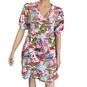 Classic A-line design Chill Base Astrolabio vestito da donna fantasia fiori M78I 286 rosa