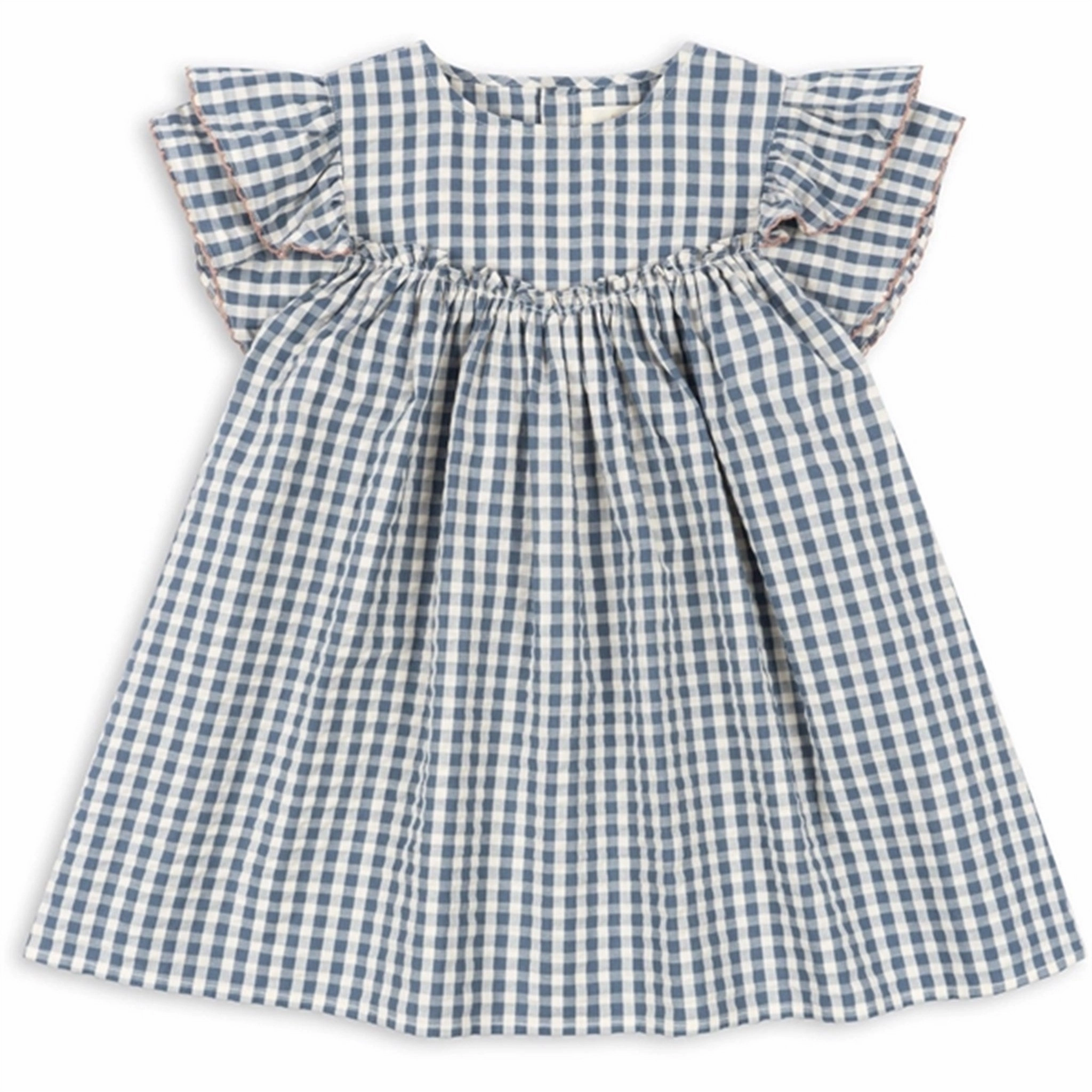 Polished Mood Statement Look Konges Sl?jd Captains Blue Check Kim Dress