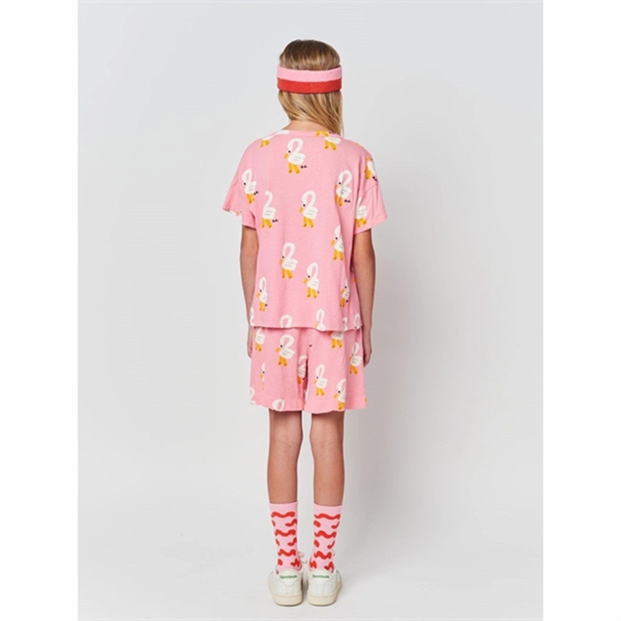 Minimalistic Wear Bobo Choses Pink Pelican All Over T-Shirt