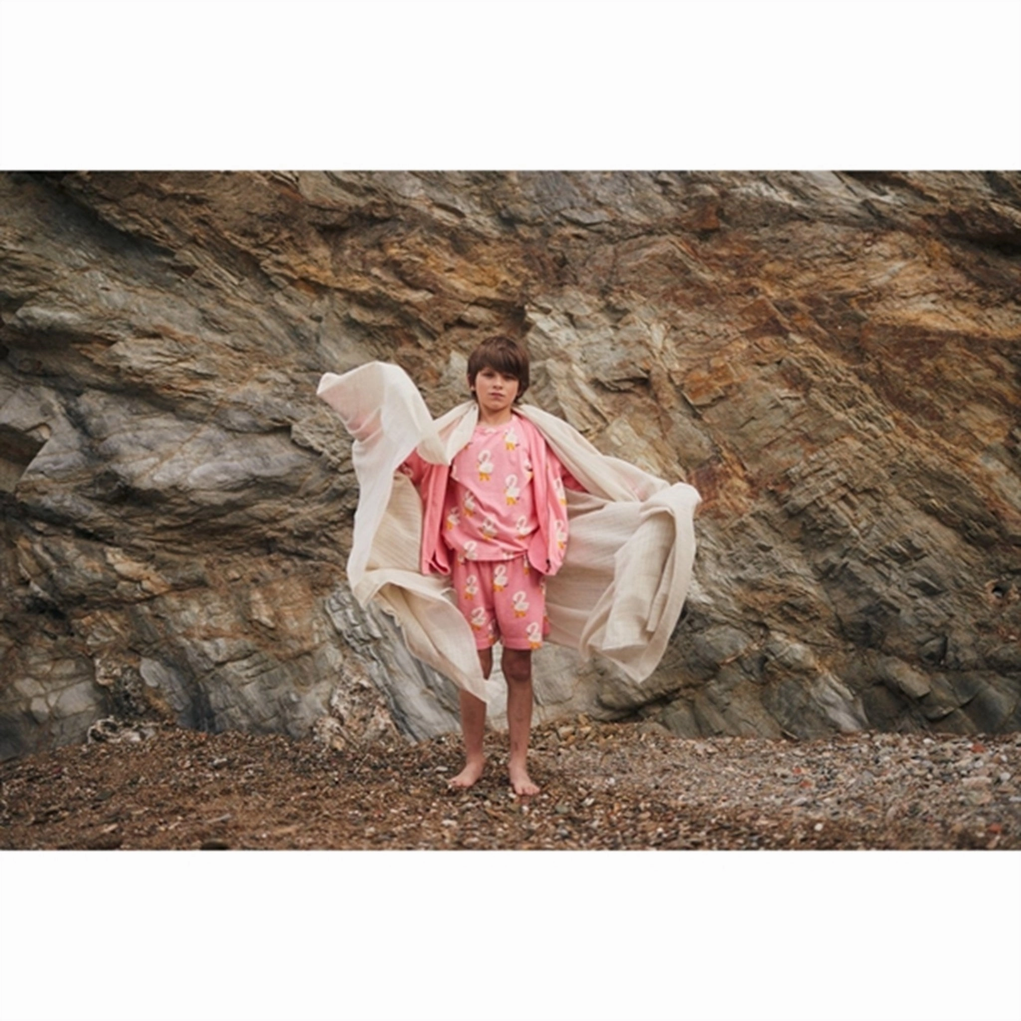 Trendy Vibes Bobo Choses Pink Pelican All Over T-Shirt