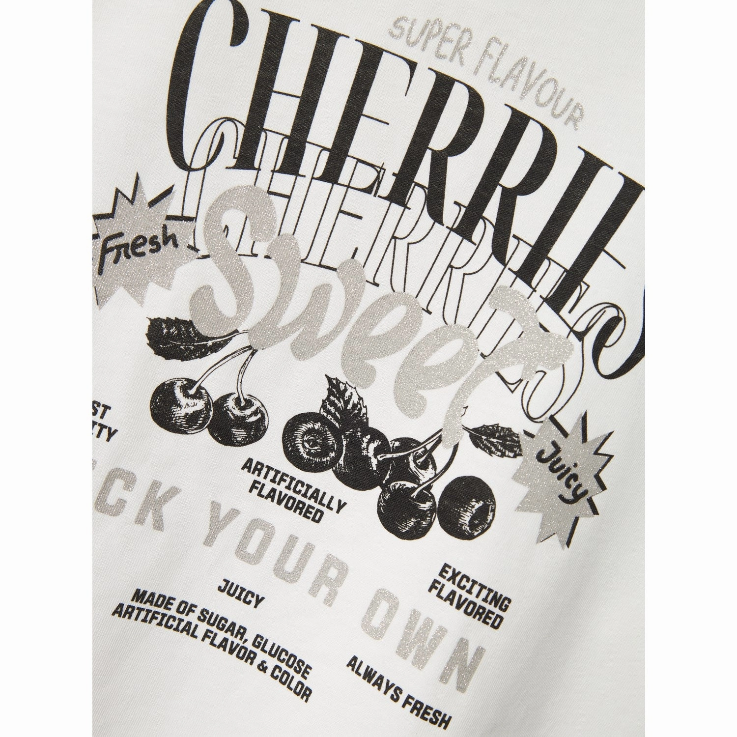 Cozy Look Stylish piece Name It Cloud Dancer Bapol Regular Heavy T-Shirt