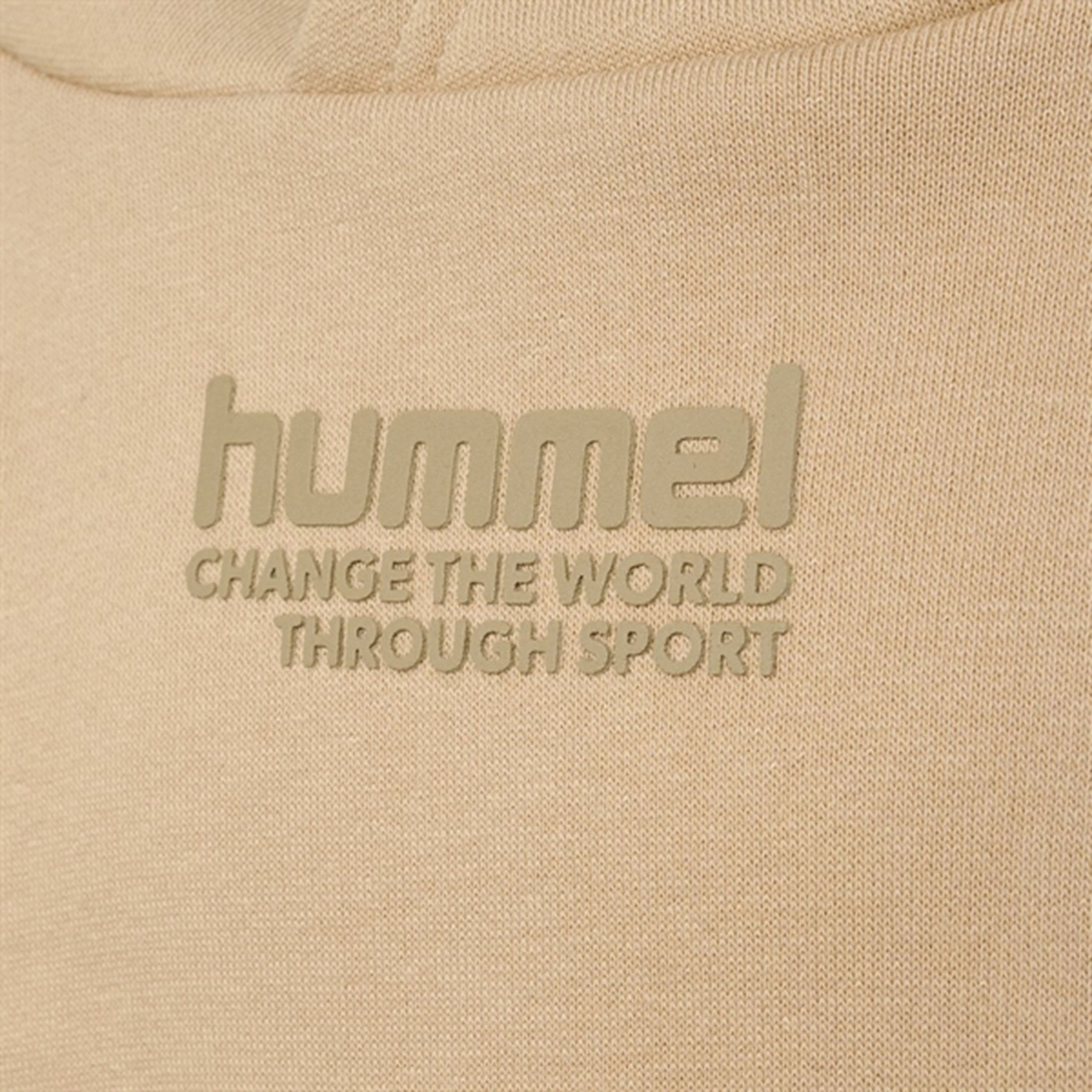 Hummel Irish Cream Pure Hoodie Low Impact Processing synthetic leather