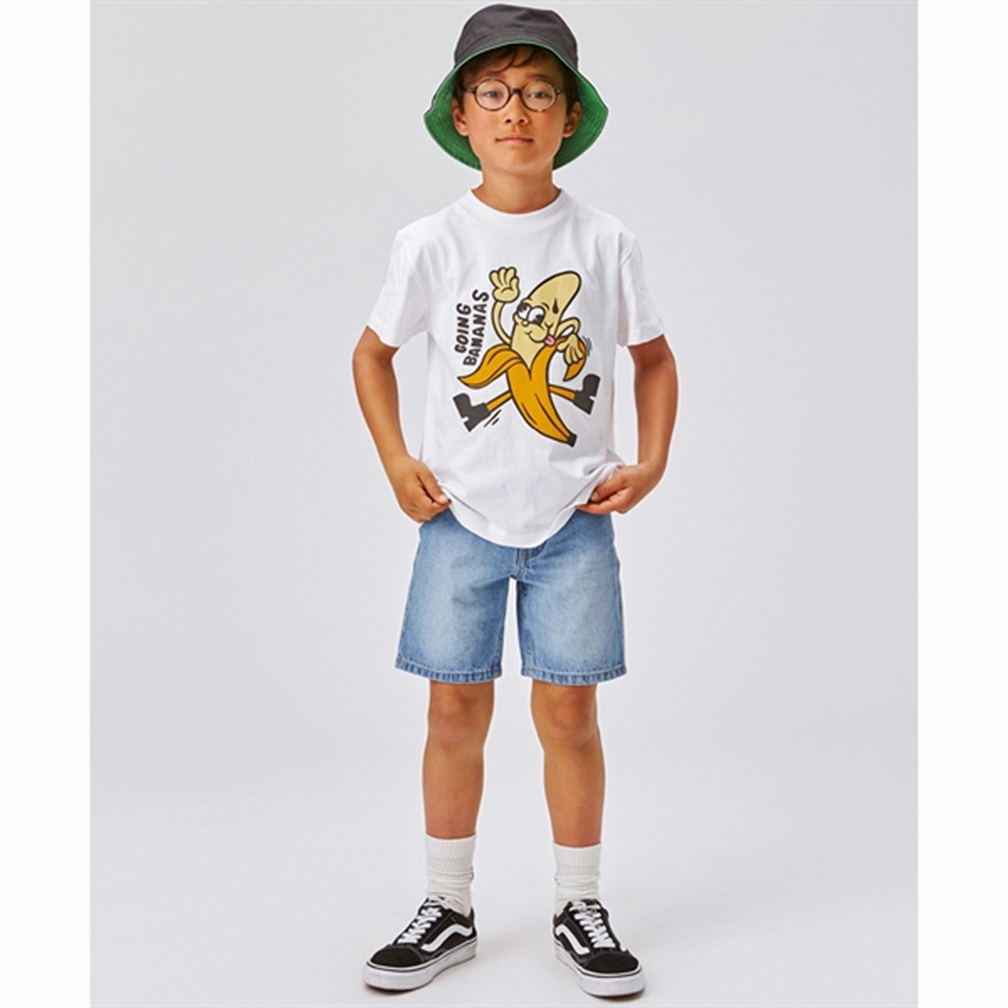 Molo Going Bananas Roxo T-shirt Casual Comfort Top Layered Hem Detail