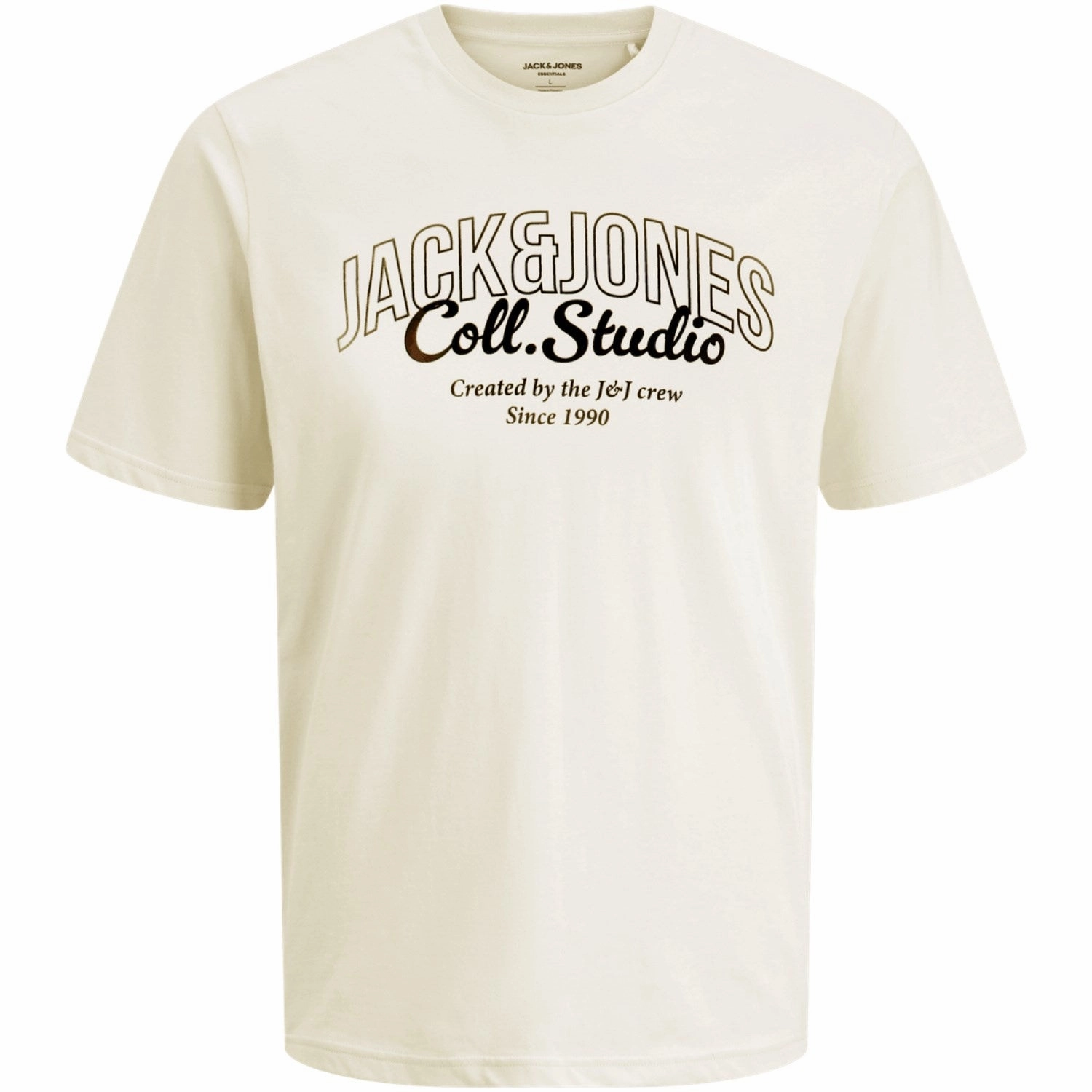 Comfortable Look Jack & Jones Junior Antique White Big Print Jjmakoto Tee Ss Crew Neck Jnr