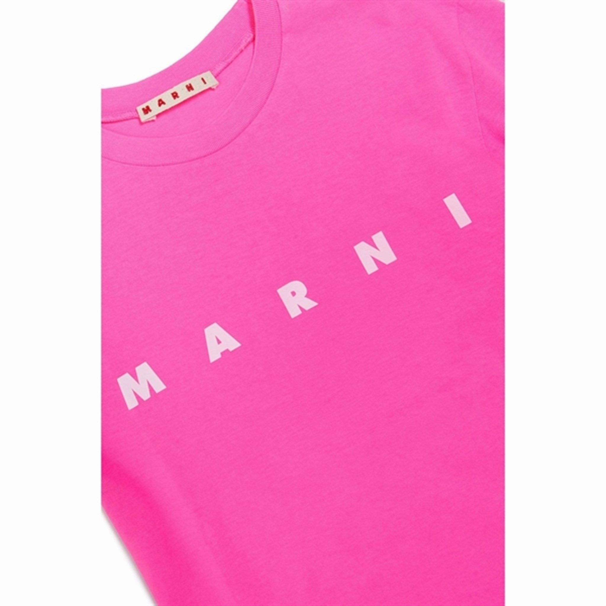 Marni Pink Fluo T-shirt Comfortable Casual Classic Layer