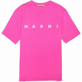 Casual Fashion Casual Layering Marni Pink Fluo T-shirt