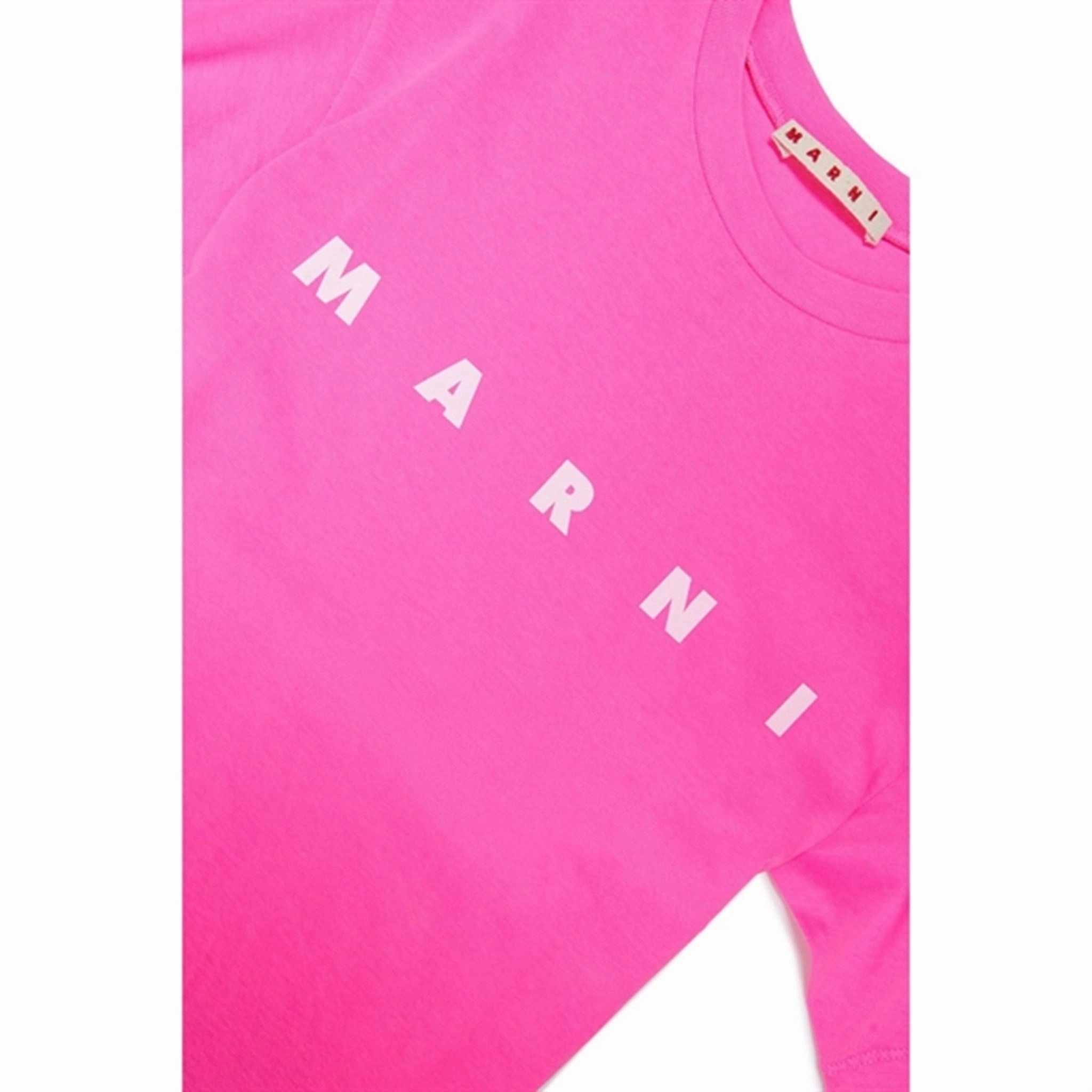 Marni Pink Fluo T-shirt Fade Resistant Coating