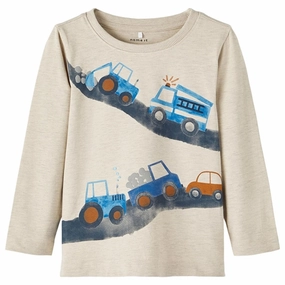 Name it Peyote Melange Broddy Blouse Pocket Detail