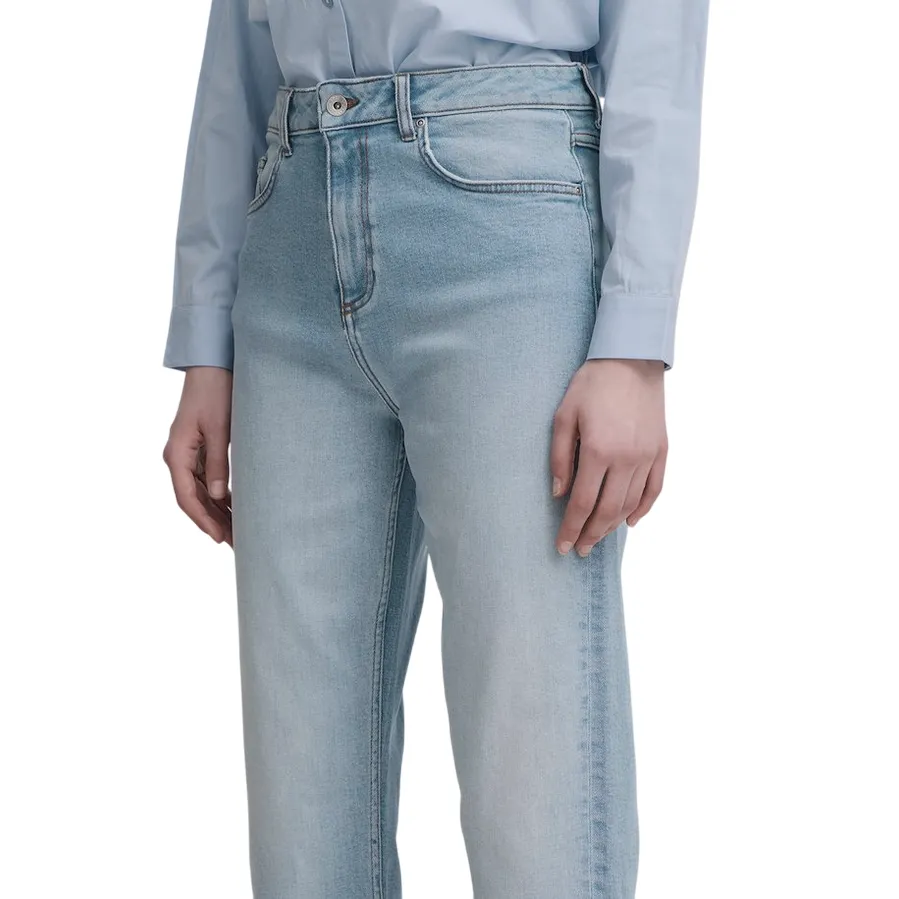 b young pantalone jeans da donna Loetta 20815198 200460 blu chiaro High Waist Stretch