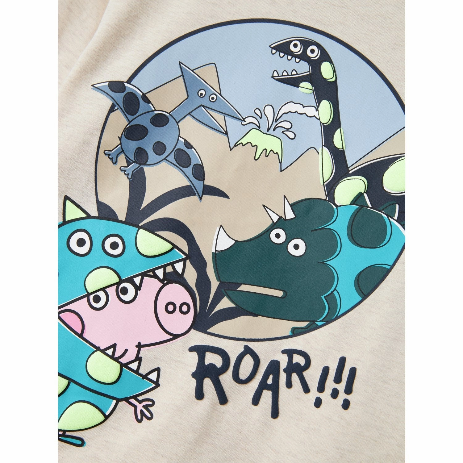 Name It Peyote Melange Fry Peppa Pig Regular Blouse Quick Release Placket Everyday Essential