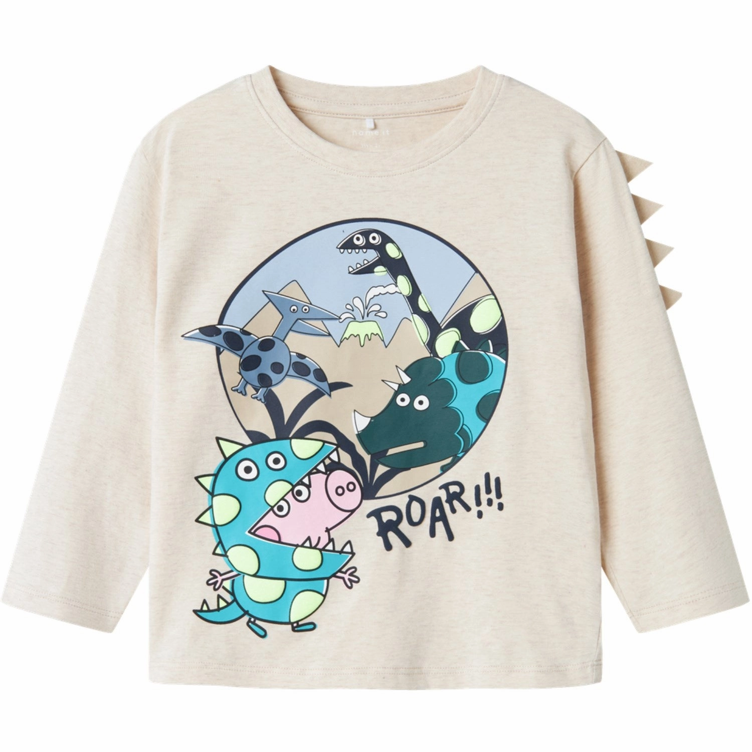 Name It Peyote Melange Fry Peppa Pig Regular Blouse Multi Pocket Utility Streetwear