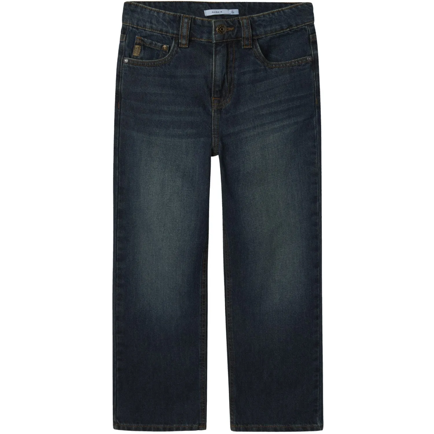 Name It Vintage Dark Blue Denim Nkmryan Straight Jeans 3418-Be Noos High Quality Classic Wear Earthy Textured Family Style Autumn Days