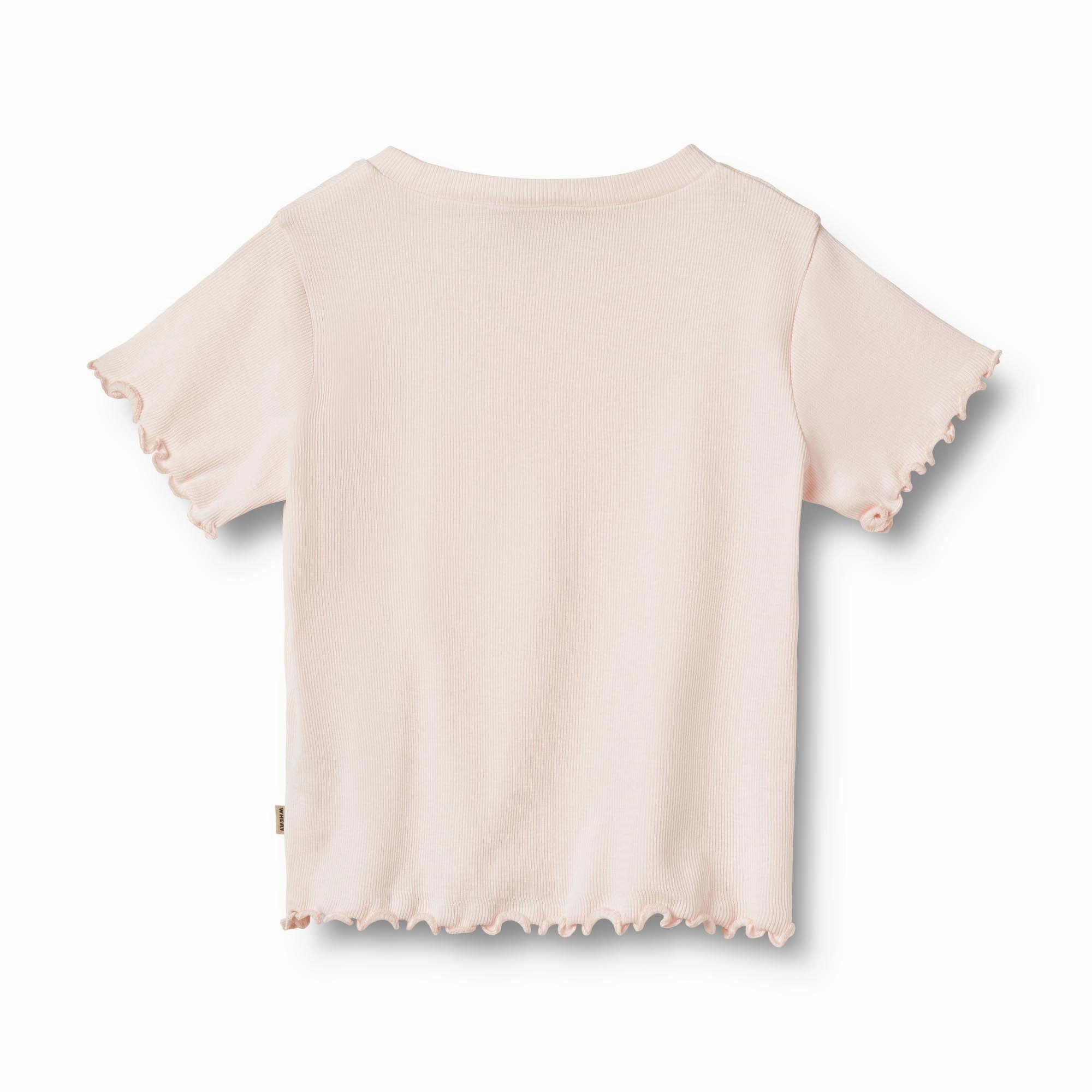 Wheat Soft Rose T-shirt Irene Heavyweight Weave