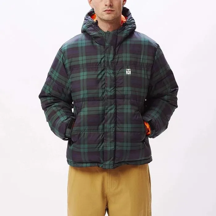 Obey giubbotto con cappuccio da uomo Fellowship Puffer 121800434 blu multicolore City Ready