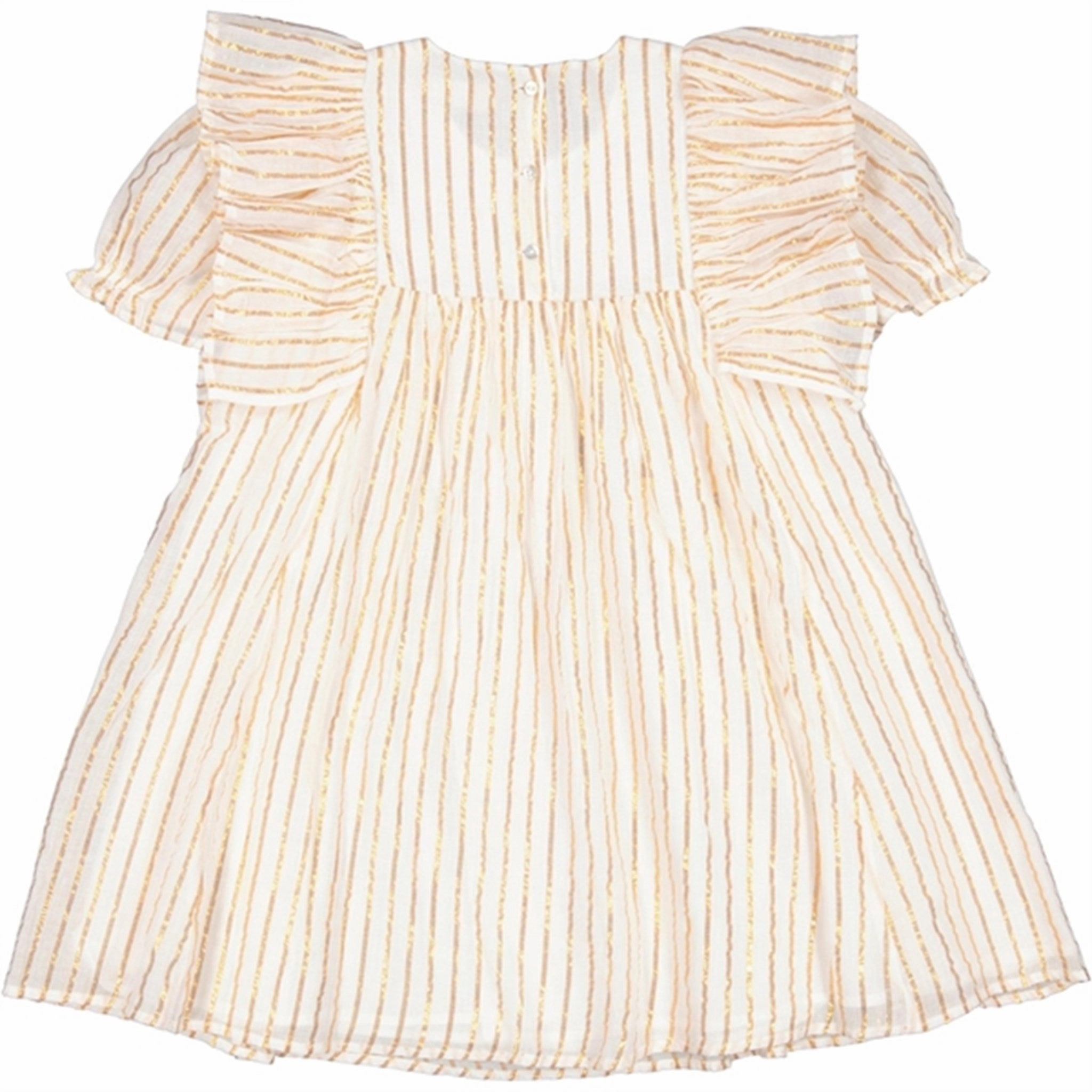 Winter Layering Night Style MarMar Gold Stripes Dailyn Dress