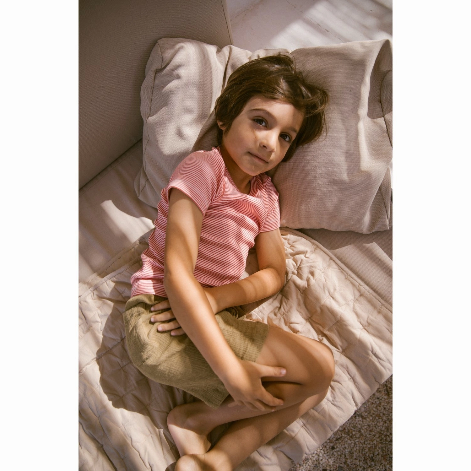 Popular MarMar Modal Fine Rib Red Stripe Tago T-Shirt