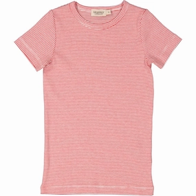 MarMar Modal Fine Rib Red Stripe Tago T-Shirt Best Seller