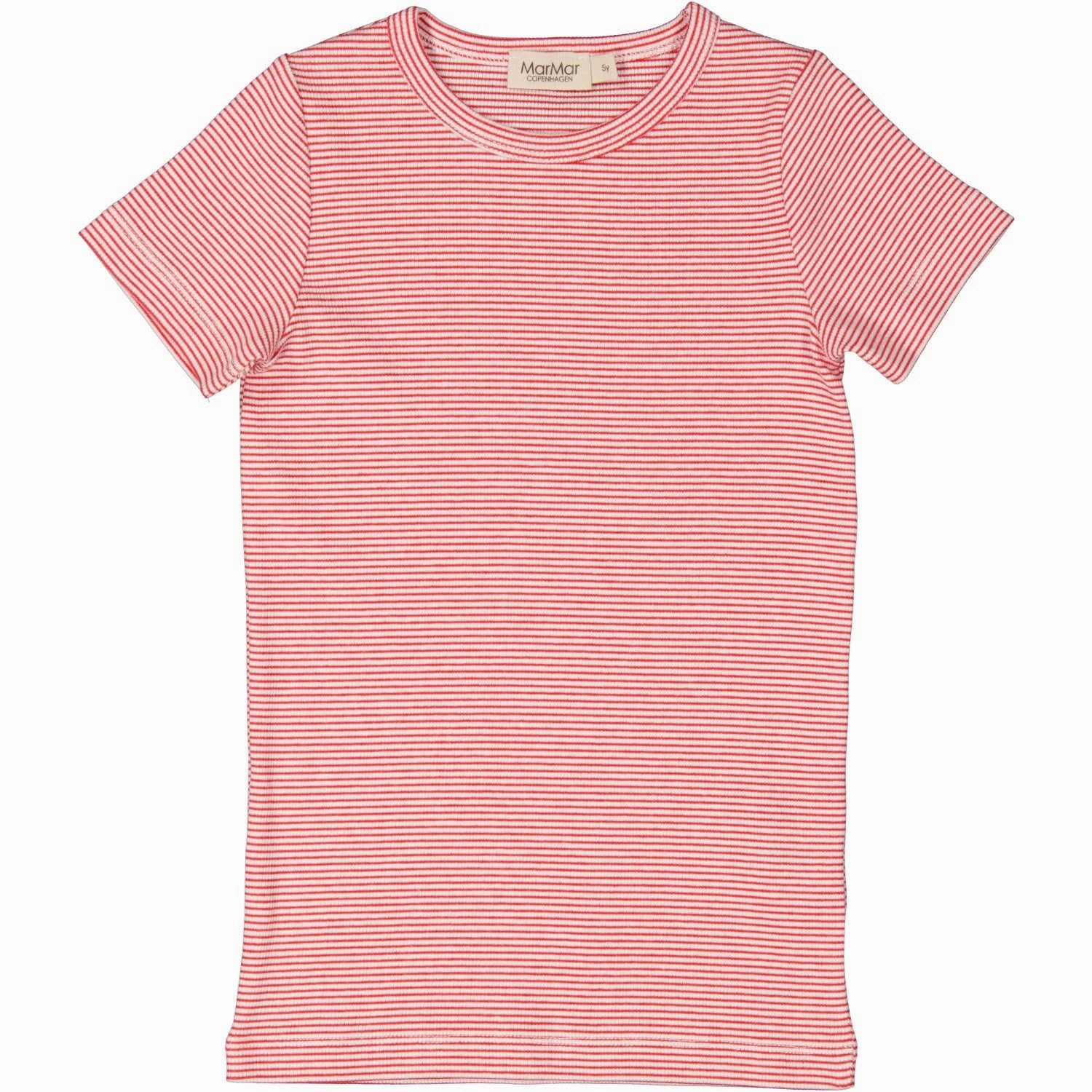EasyCareFabric Daily Trend Look MarMar Modal Fine Rib Red Stripe Tago T-Shirt