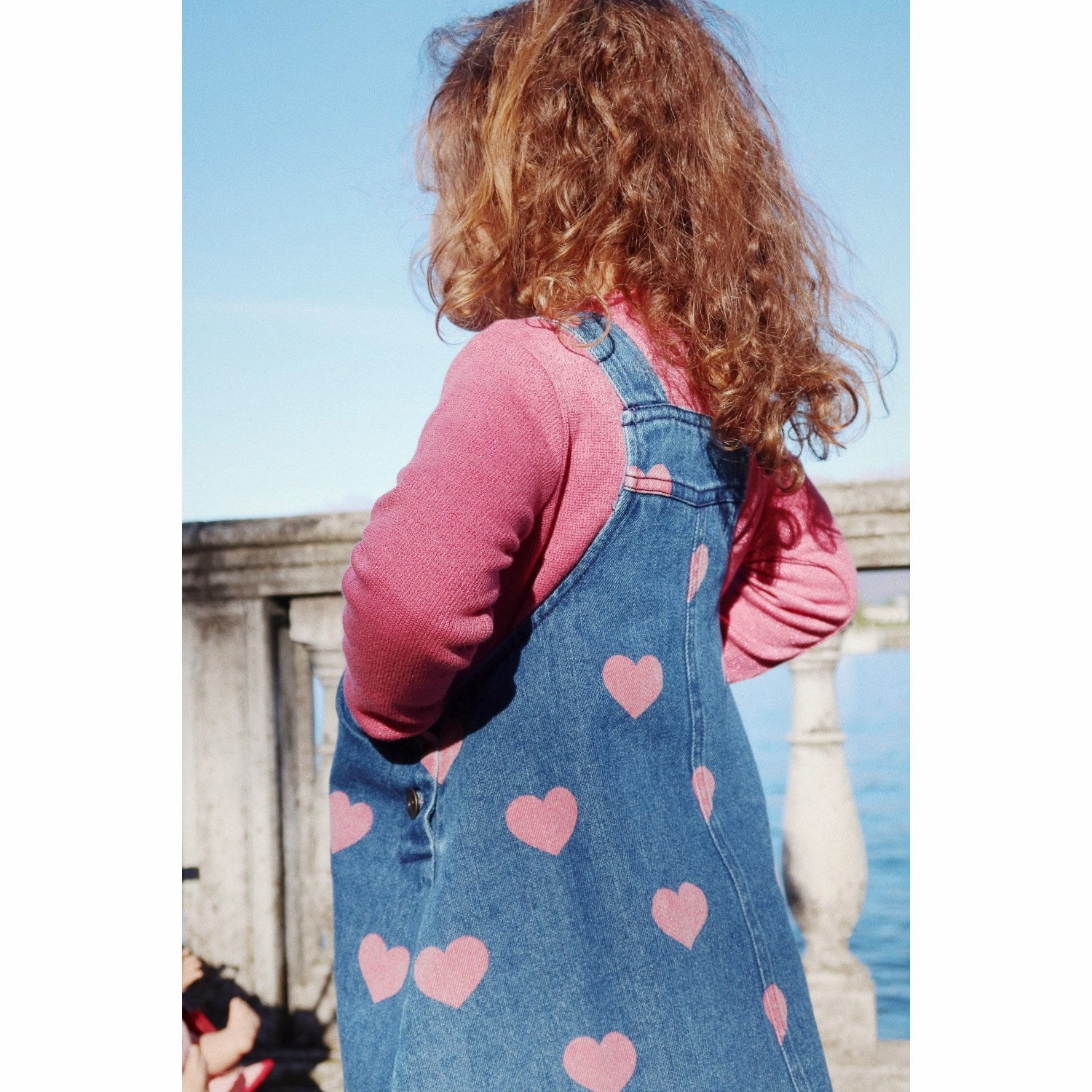 Crinkle Effect Casual Days Konges Sl?jd Bon Coeur Pink Magot Overall Dress Gots