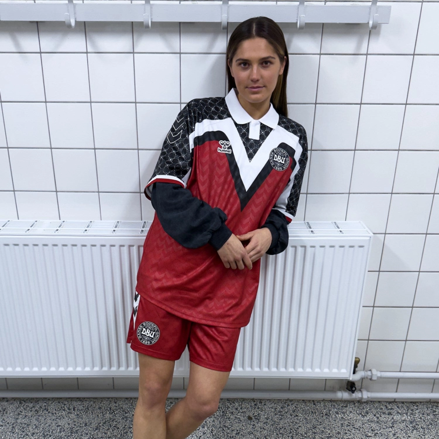 Bright Color Short sleeved breeziness Hummel Tango Red DBU x Rotate Woman 25 Home T-Shirt S/S Ki