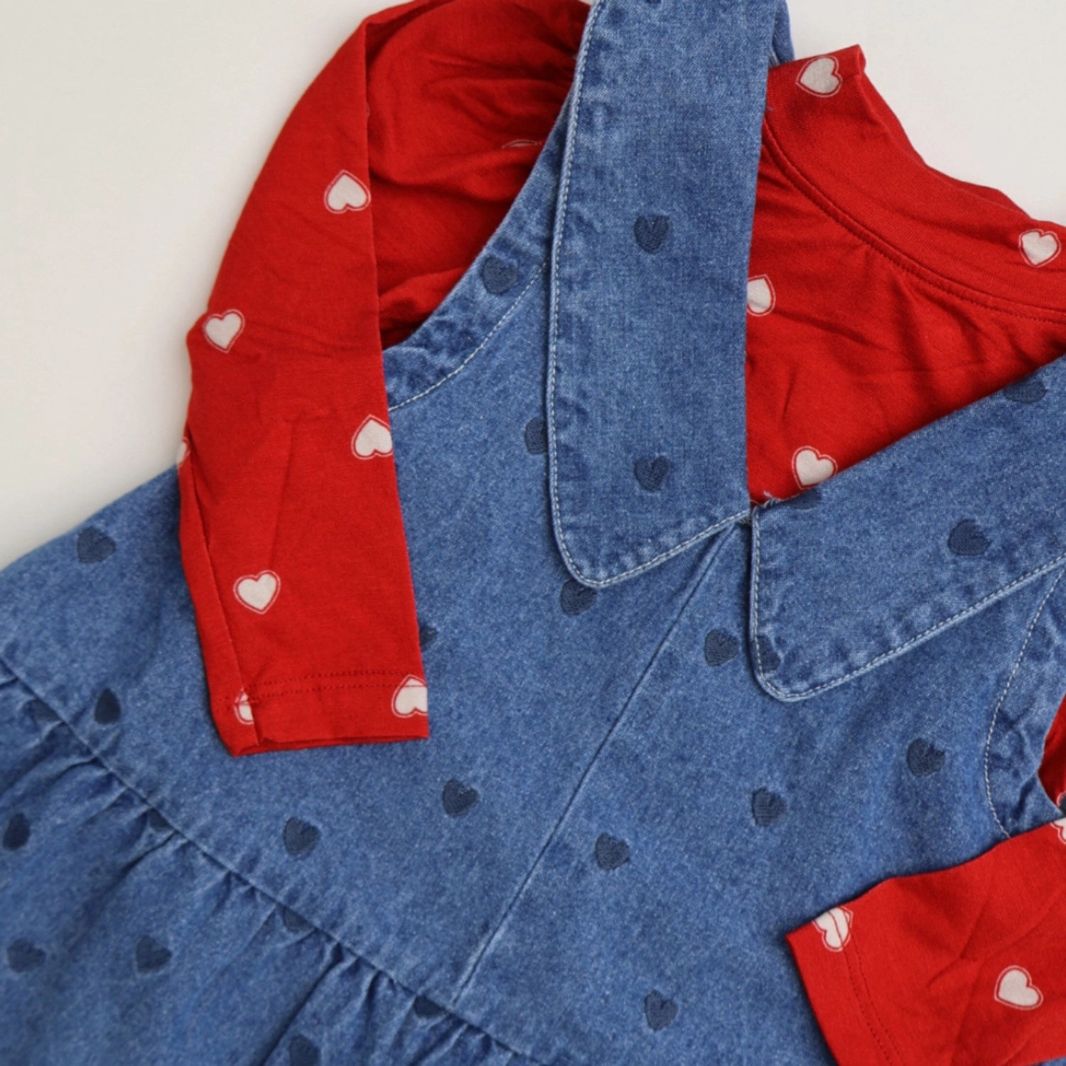 Form Focus Fliink Light Denim Blue Donna Denim Spencer Dress