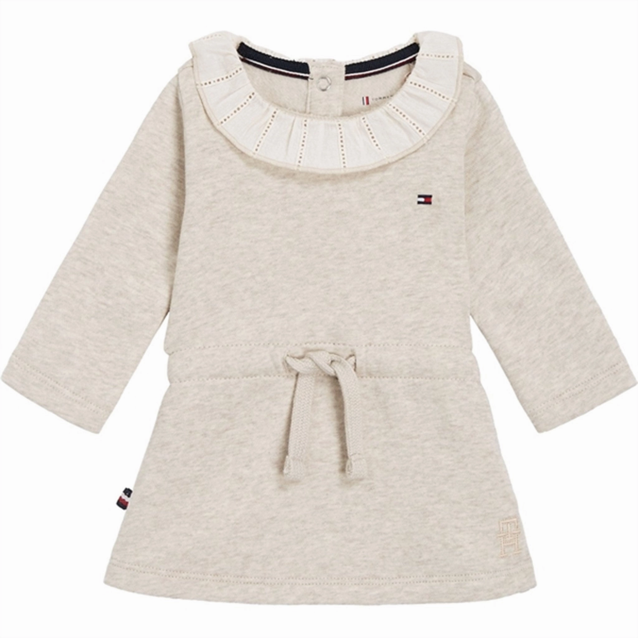 Tommy Hilfiger Baby Lace Collar Dress Merino Melange Timeless Trend TearResistantFabric