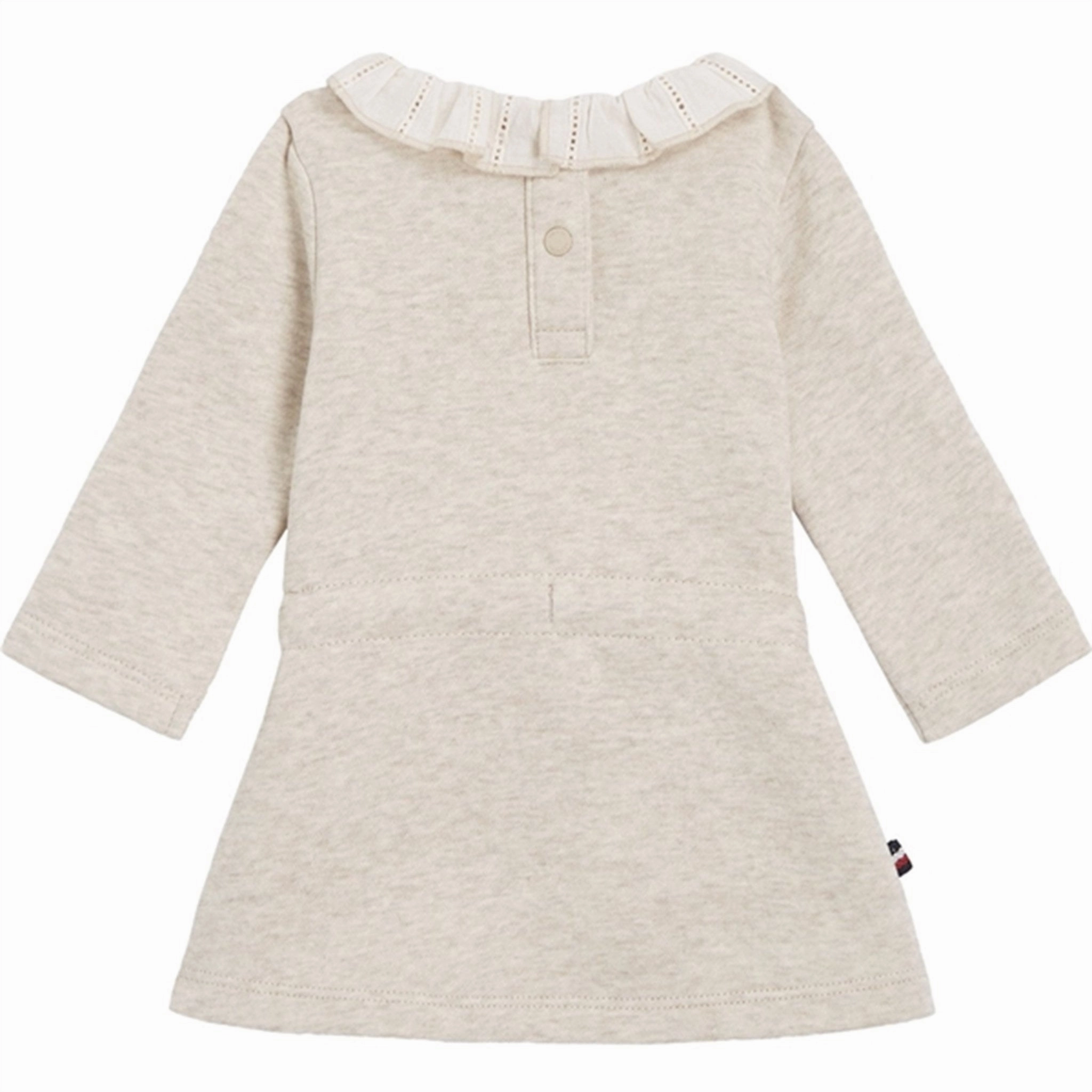 CrinkleResistantWeave Tommy Hilfiger Baby Lace Collar Dress Merino Melange