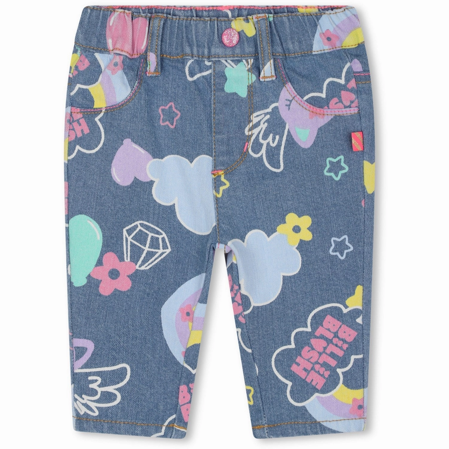 Billieblush Denim Blue Denim Trousers Low Profile Zipper Urban appeal