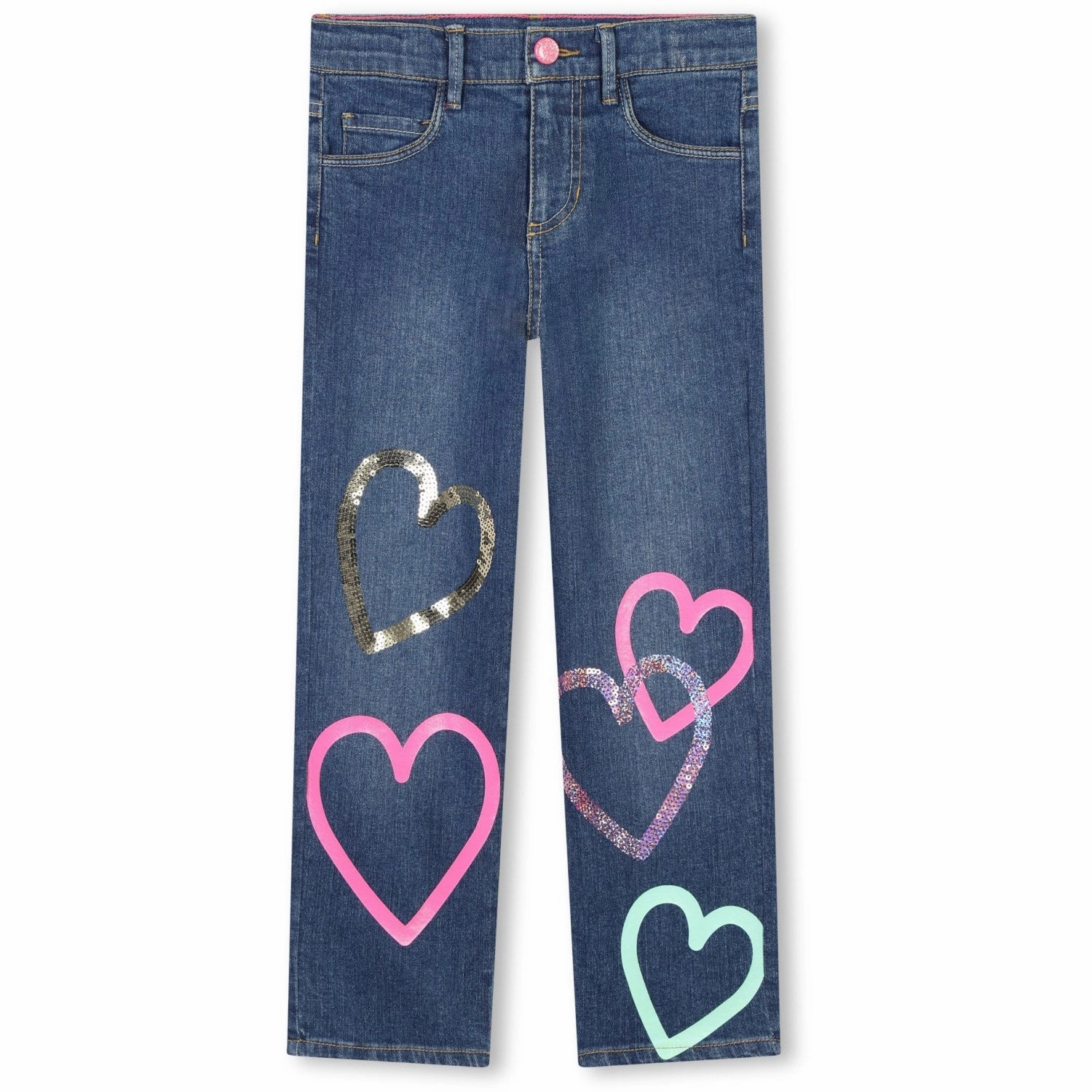 Billieblush Denim Blue Denim Trousers Teen Outfit Nature Lover Unisex Wear