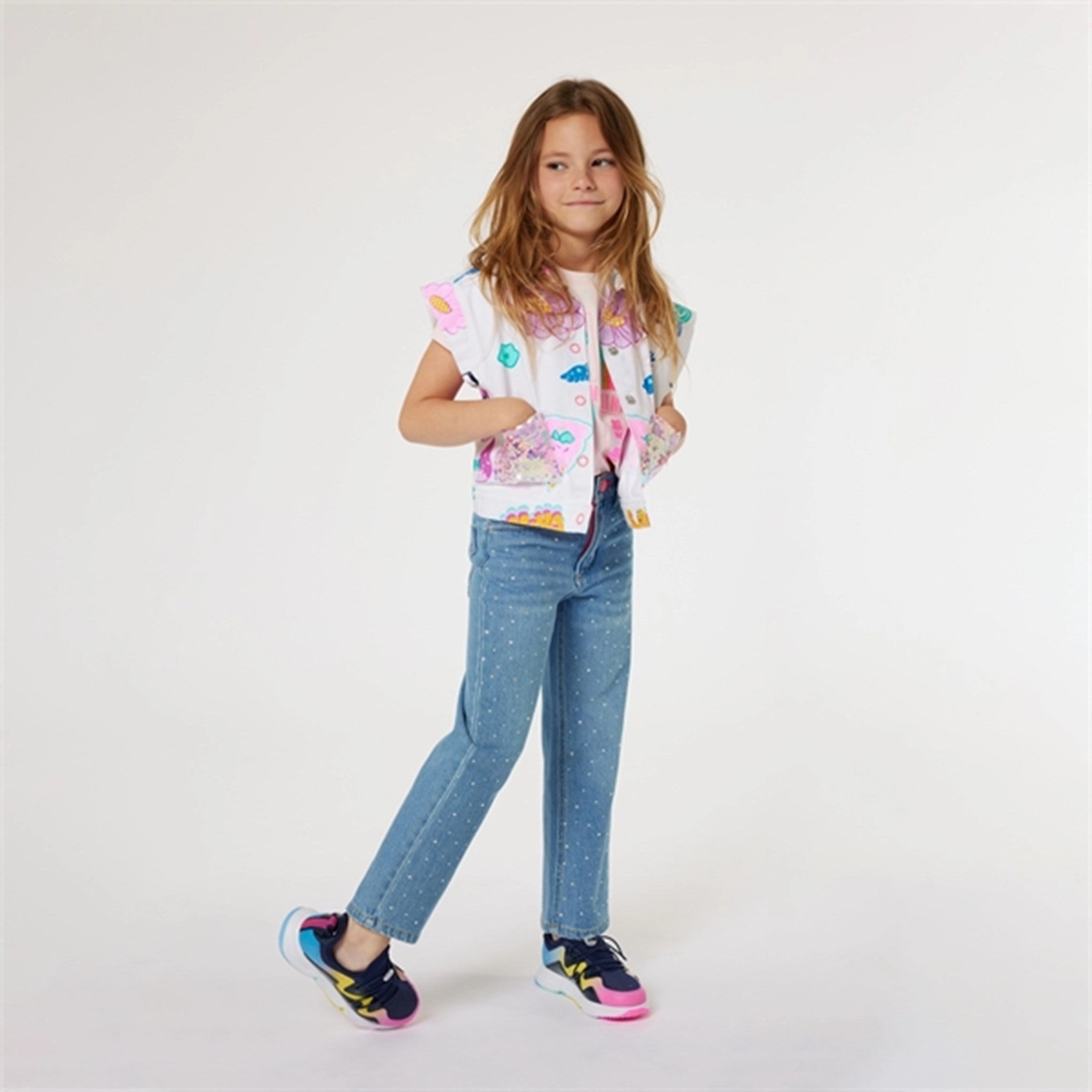 Billieblush Double Stone   Brush Denim Jeans Luxury Student Outfit Family Style Parent Style Smart Casual