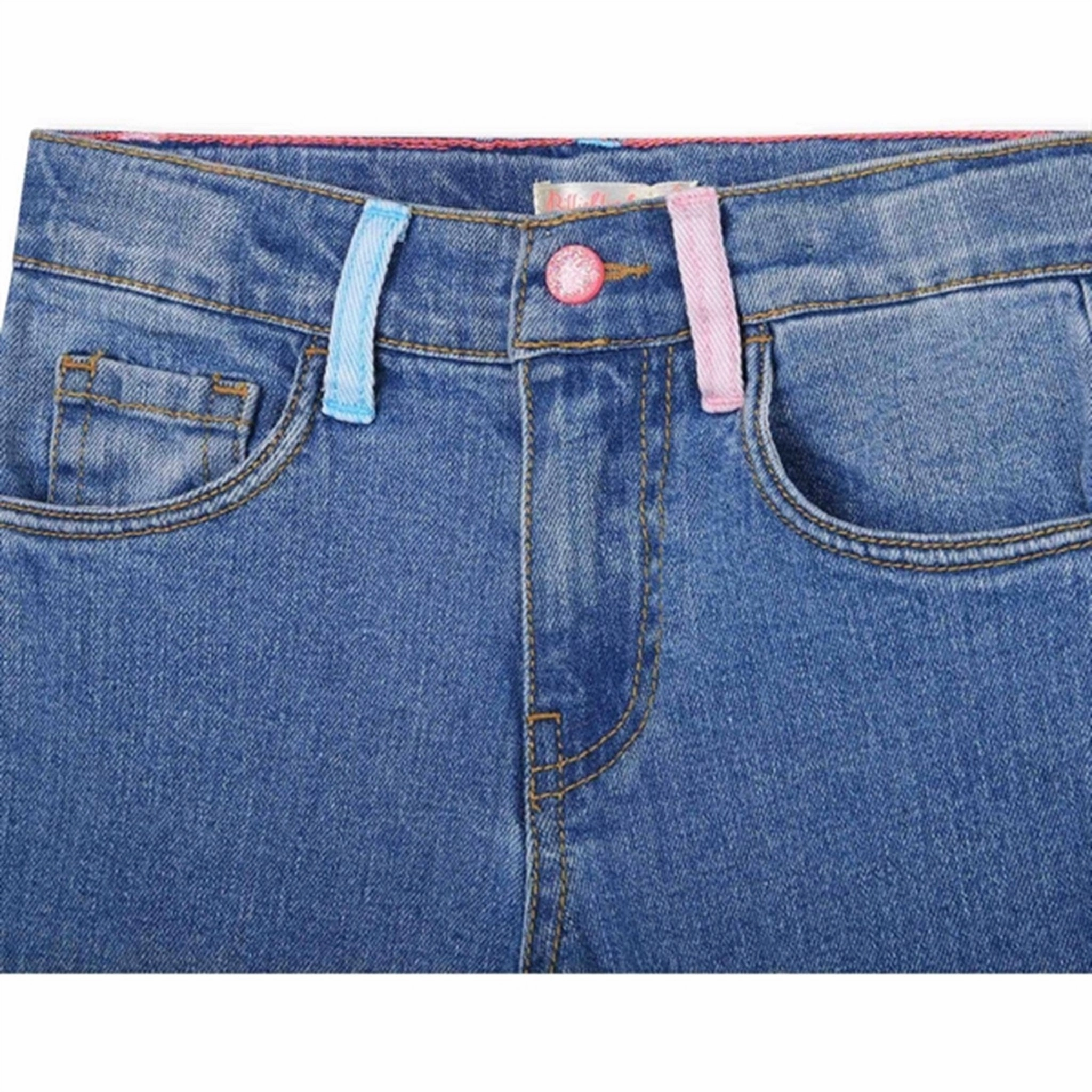 Billieblush Double Stone Bleach Denim Pants Anti Pilling Technology Reliable Choice
