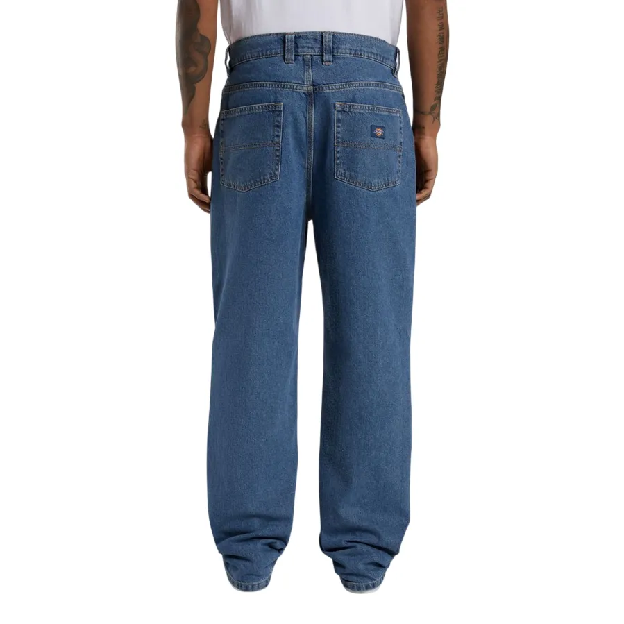 Dickies Jeans Thomasville Uomo Relaxed DK0A4XYKCLB blu classico Tagless Labeling Active Comfort Wear